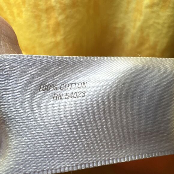 Old Navy Lightweight Cotton Swim Cover-up Tunic XXL Yellow Orange Pink Print - Picture 8 of 10